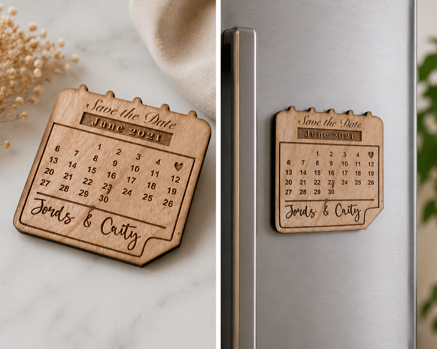 Calendar Keepsake™ Save the Date Magnet