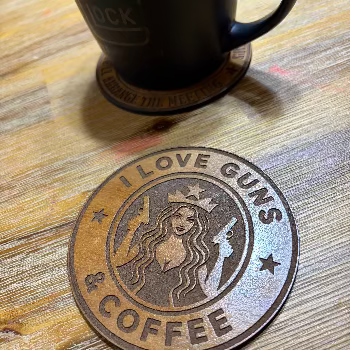 Tactical Coaster Set: Guns 'n Coffee