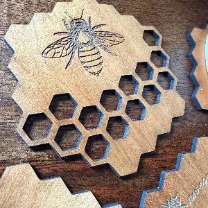 Bee-lieve in Coffee Coaster Set - Personalized