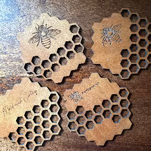 Bee-lieve in Coffee Coaster Set - Personalized